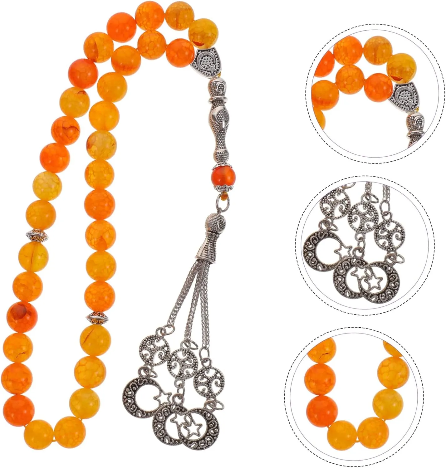 1 String 33 Beads Bracelet Islamic Jewelry Stone Beads Bracelet Tasbih Bracelet Religious Bracelet