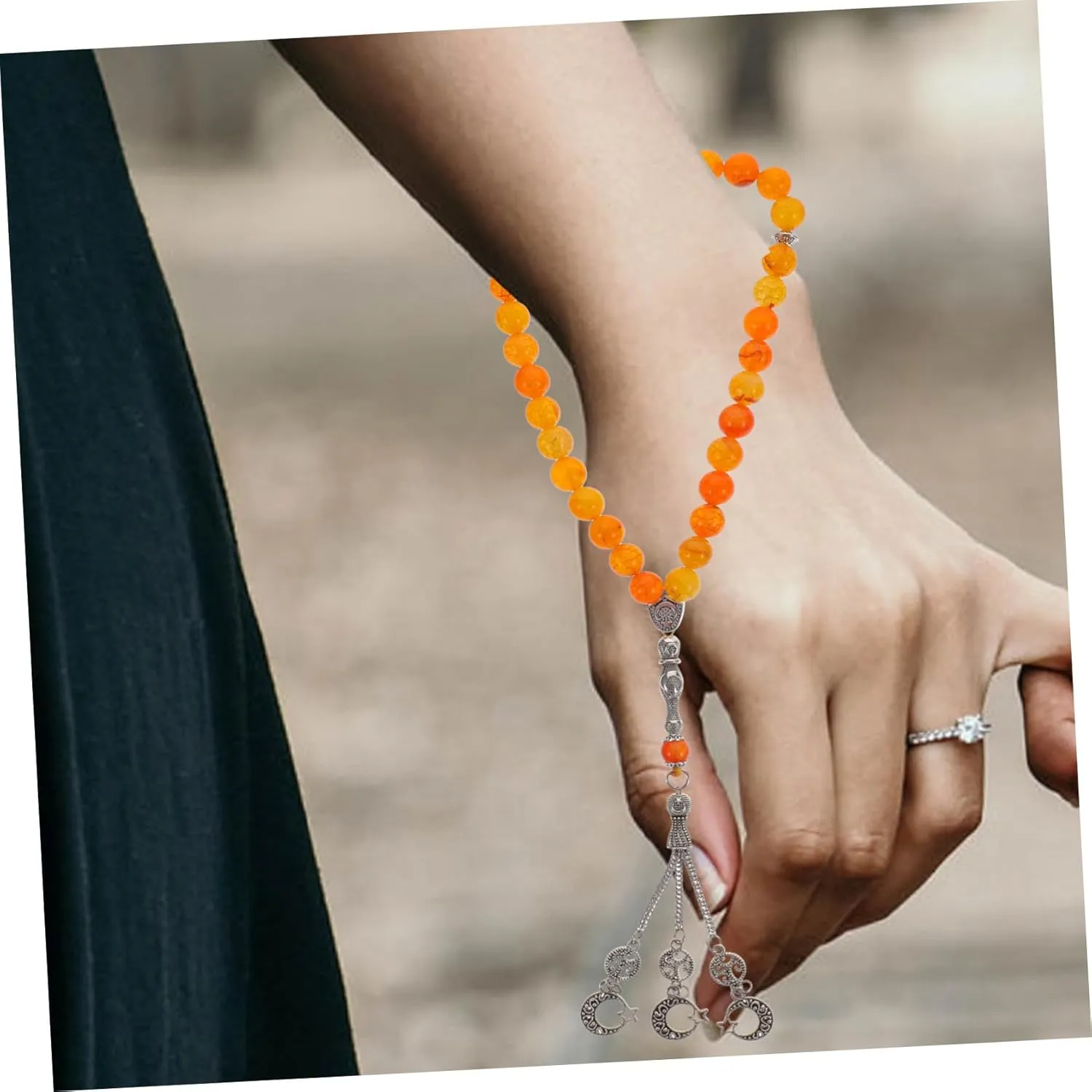 1 String 33 Beads Bracelet Islamic Jewelry Stone Beads Bracelet Tasbih Bracelet Religious Bracelet