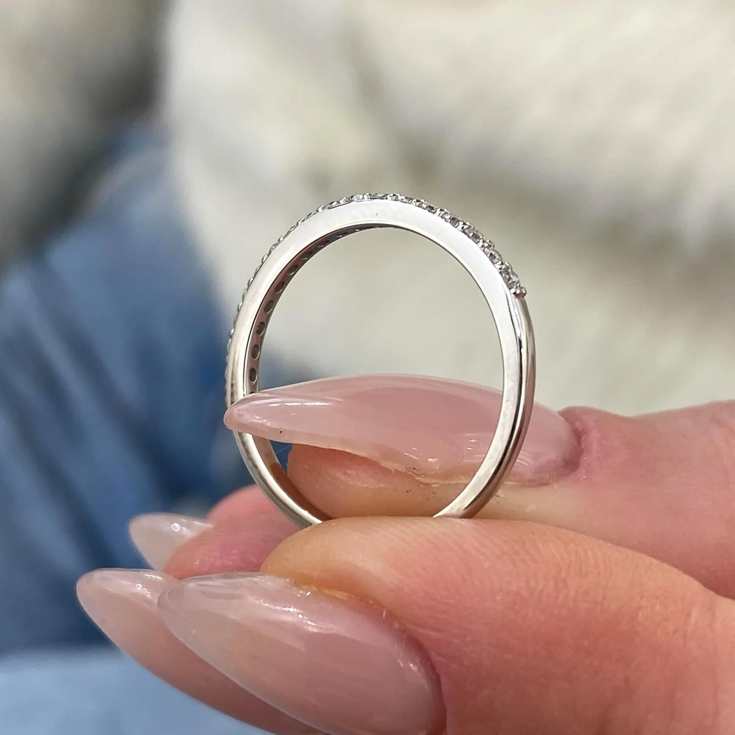 14k White Gold Engagement Ring/Wedding Ring With 0.20 to 3.00 Carats Lab Grown Diamond (E Color, VS1 Clarity) Rings For Women, IGI Certified, Gift For Her, Jewelry for Women