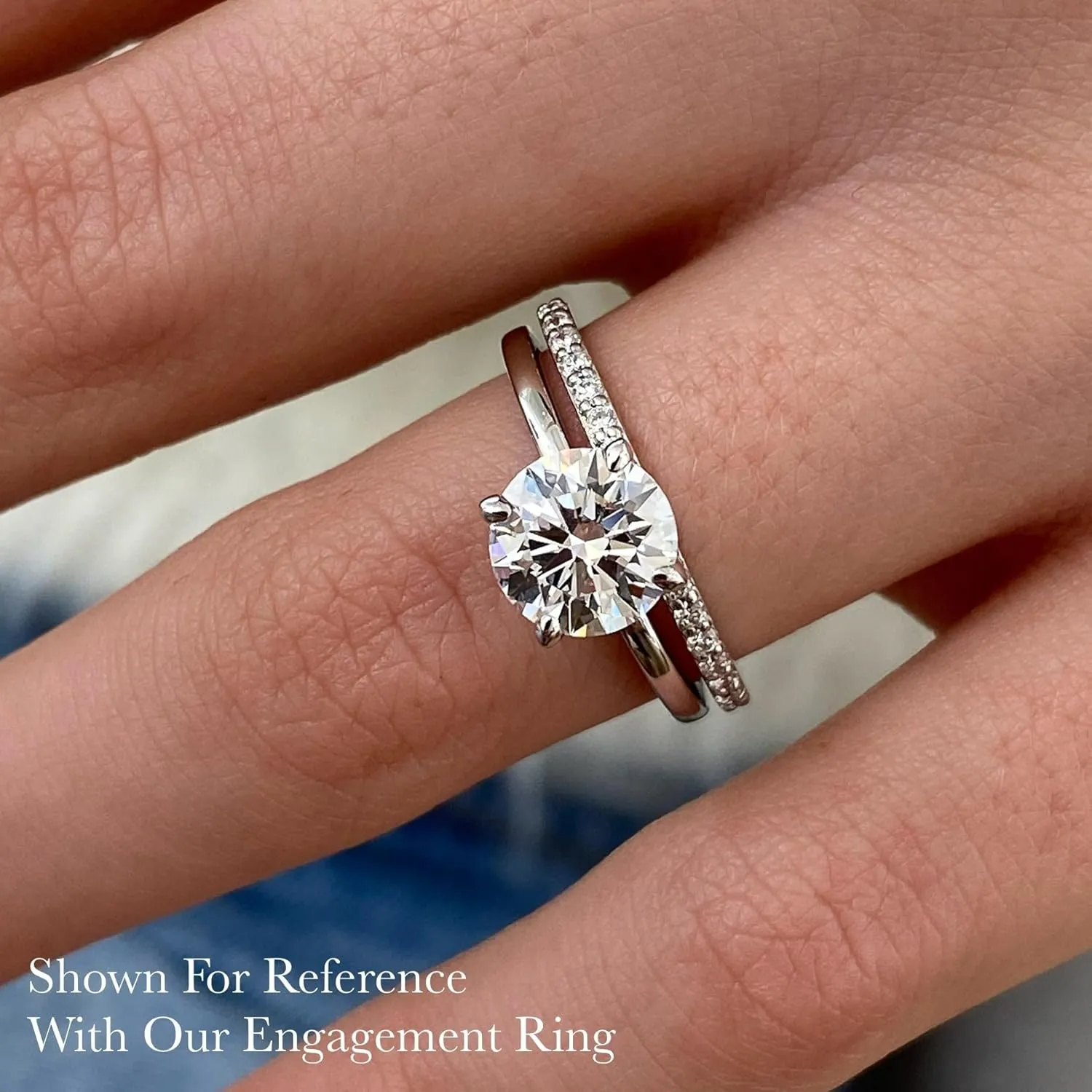 14k White Gold Engagement Ring/Wedding Ring With 0.20 to 3.00 Carats Lab Grown Diamond (E Color, VS1 Clarity) Rings For Women, IGI Certified, Gift For Her, Jewelry for Women