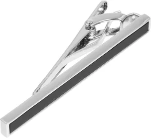 2 Pcs Men's Tie Pin Burgundy Tie Clip for Men Collar Pins Delicate Business Clip Necktie