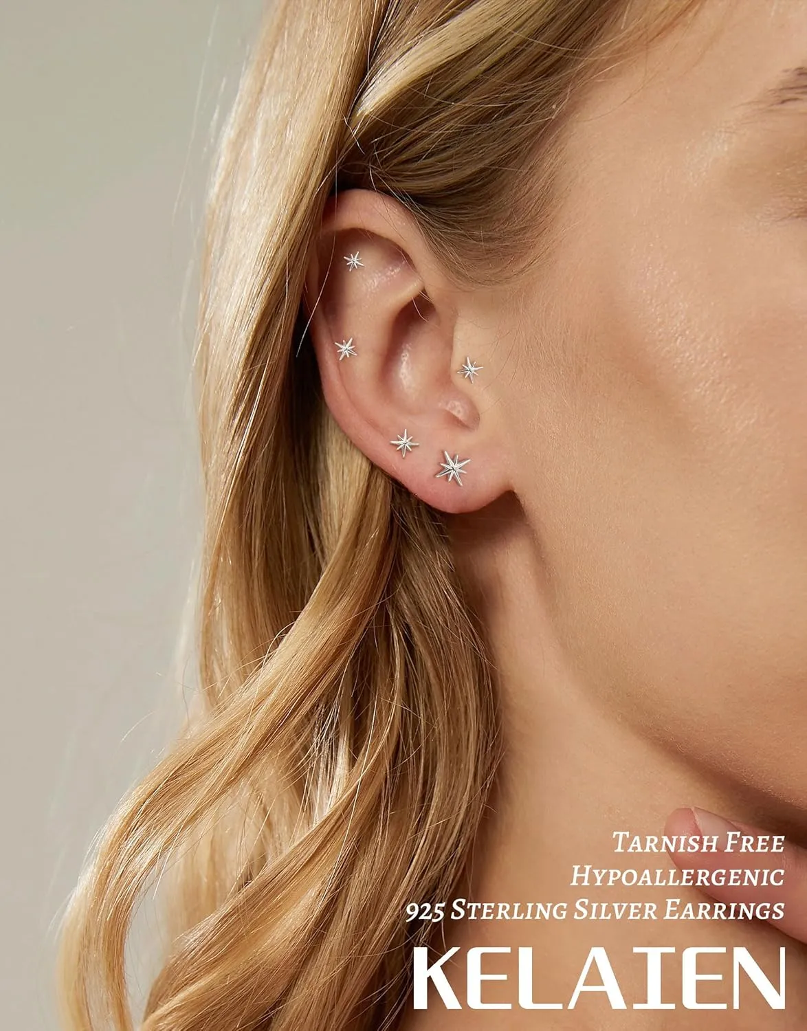 5 Pairs Gold Stud Earrings for Women Hypoallergenic 925 Sterling Silver Cartilage Earrings Trendy 14K Gold Plated Pearl Star Heart Diamond CZ Earring Sets for Multiple Piercing Cute Stacks Jewelry