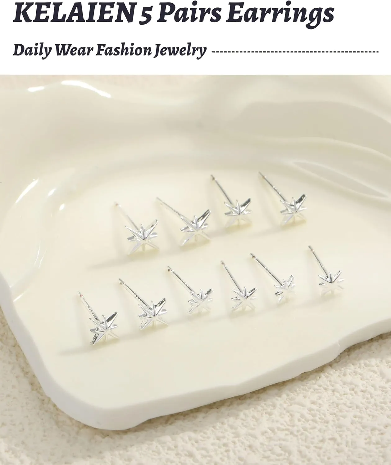 5 Pairs Gold Stud Earrings for Women Hypoallergenic 925 Sterling Silver Cartilage Earrings Trendy 14K Gold Plated Pearl Star Heart Diamond CZ Earring Sets for Multiple Piercing Cute Stacks Jewelry