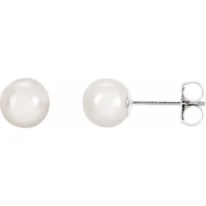 6MM AKOYA PEARL STUD EARRINGS