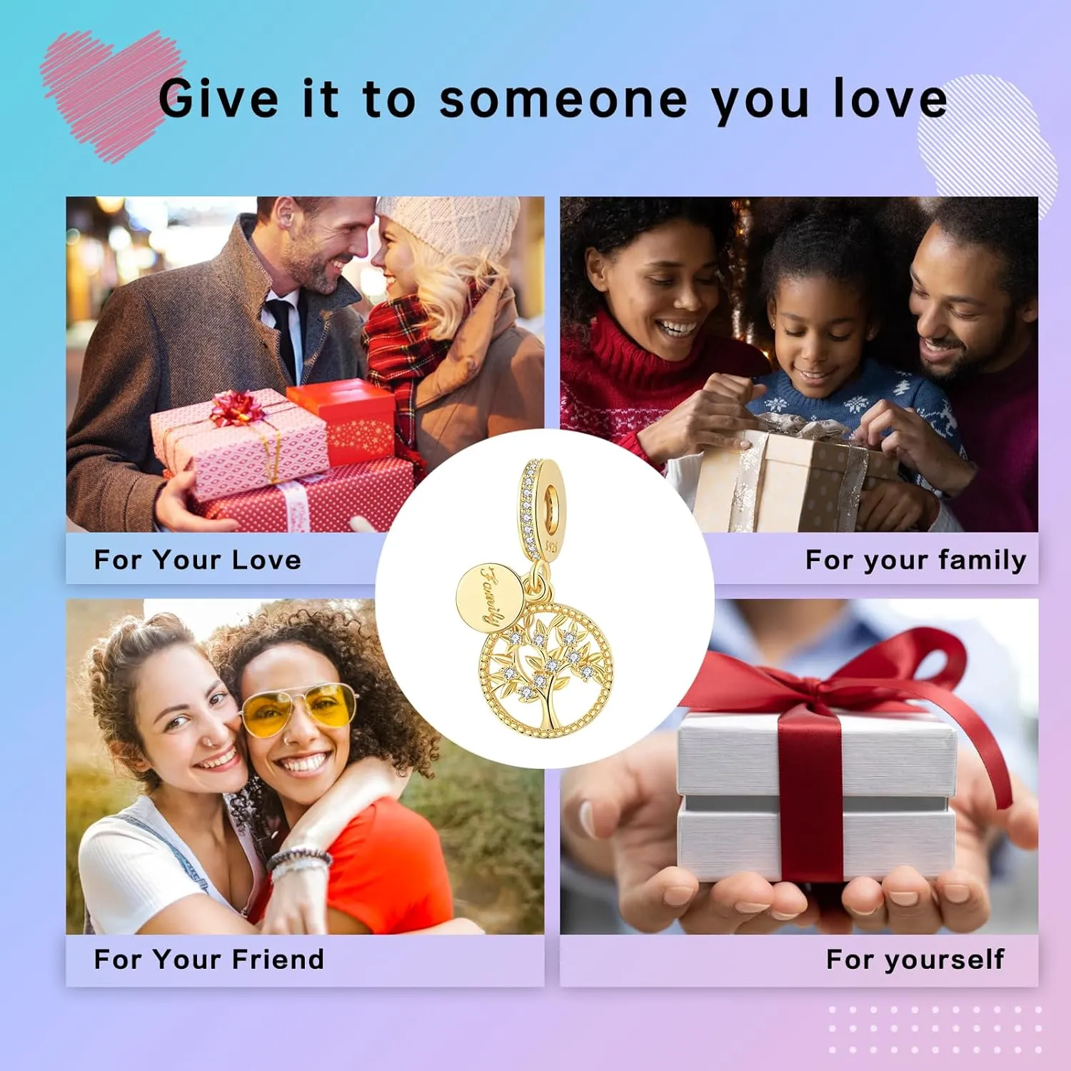 925 Sterling Silver Charms for Bracelets and Necklaces Charms for Women Fashion Jewelry for Women Friend and Mother