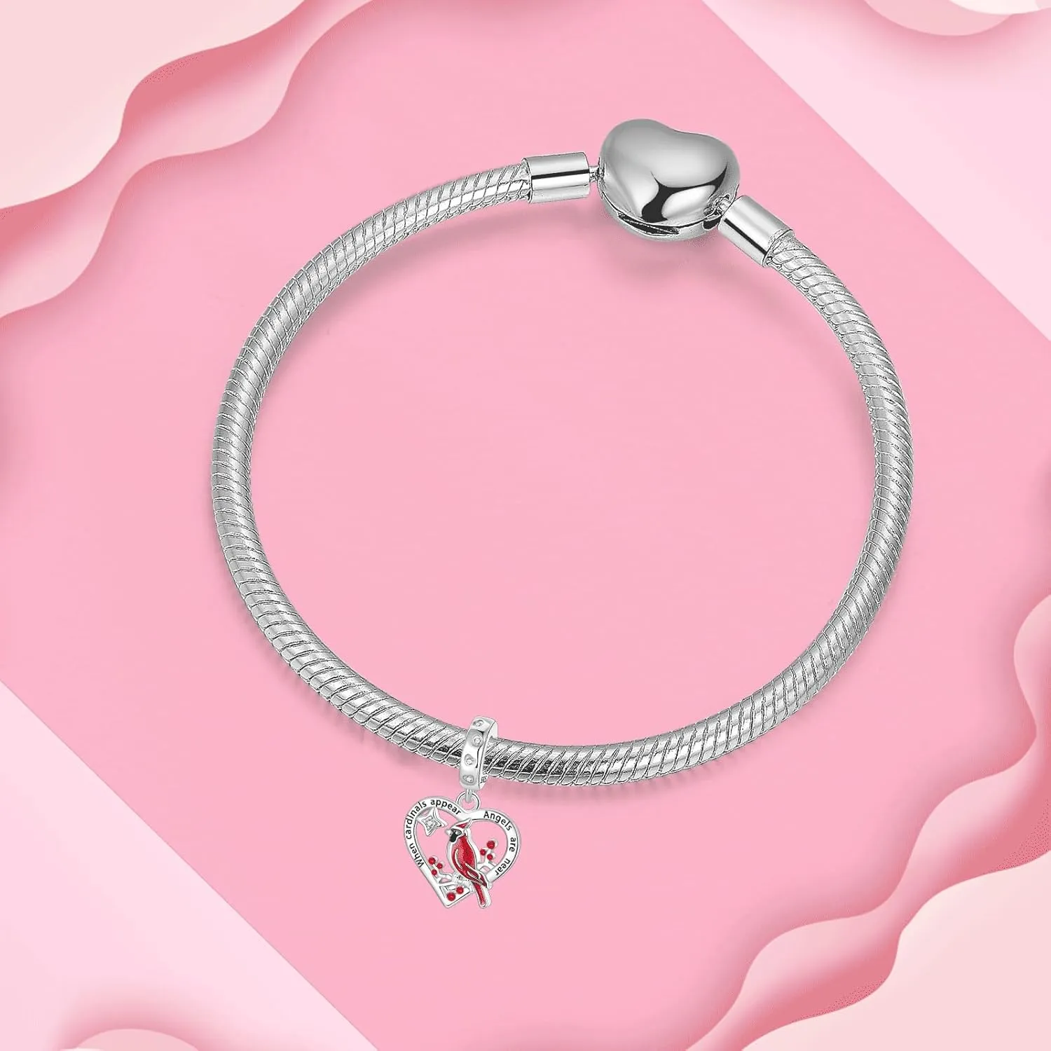 925 Sterling Silver Charms for Bracelets and Necklaces for Birthday Valentine's Day Fashion Jewelry for Women Friend and Mother