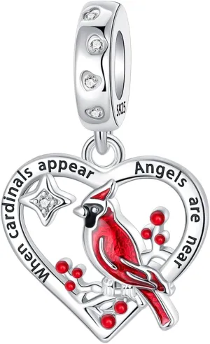 925 Sterling Silver Charms for Bracelets and Necklaces for Birthday Valentine's Day Fashion Jewelry for Women Friend and Mother