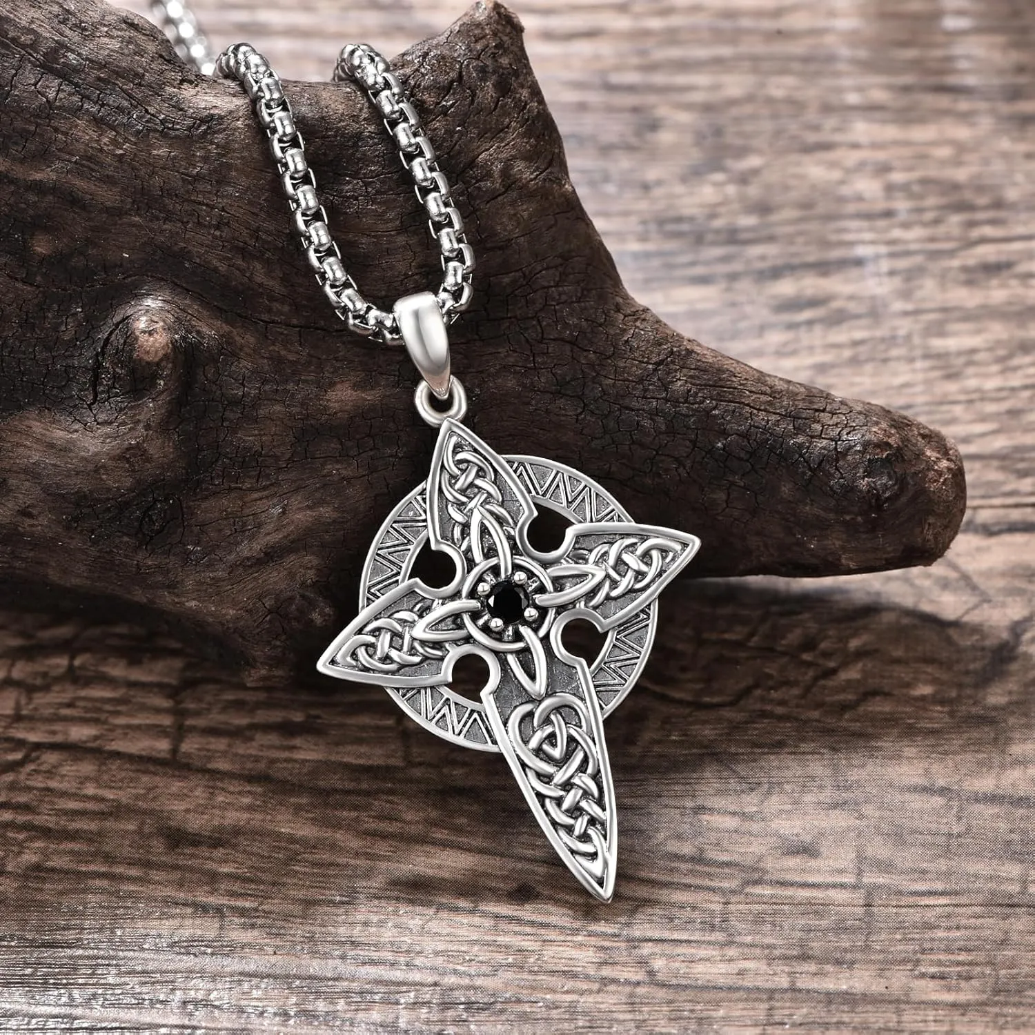 925 Sterling Silver Cross Crucifix Jesus Christ INRI Pendant Necklace for Men Women Medal Christian Religious Necklaces for Mens