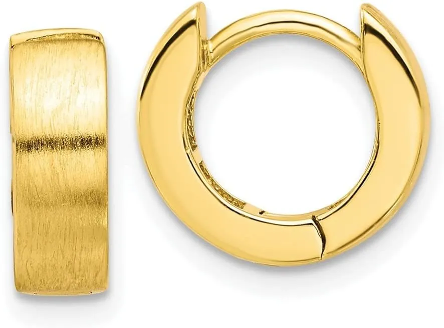 925 Sterling Silver Flash Gold-plated Hoop Earrings