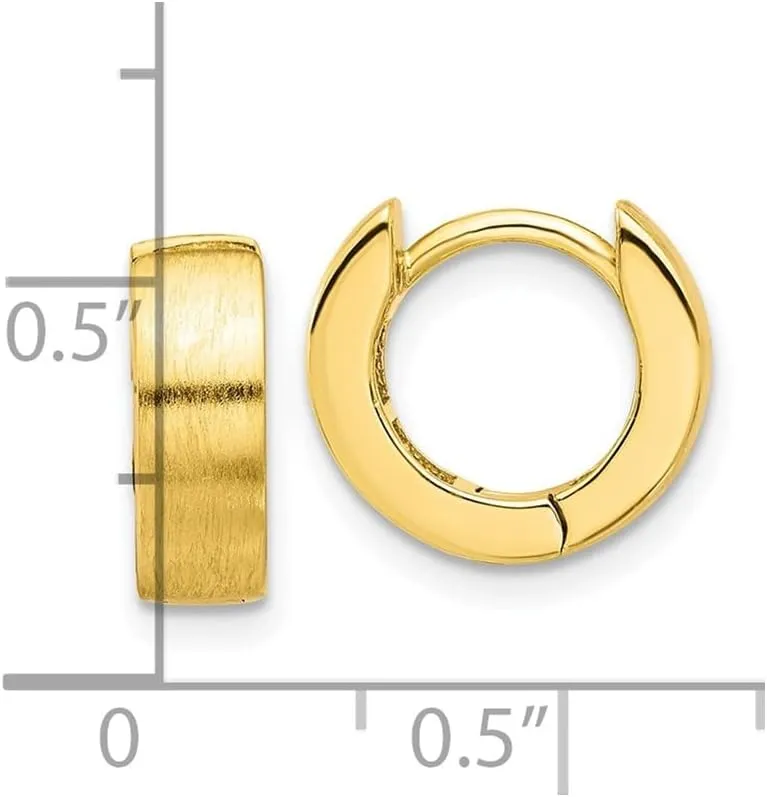 925 Sterling Silver Flash Gold-plated Hoop Earrings