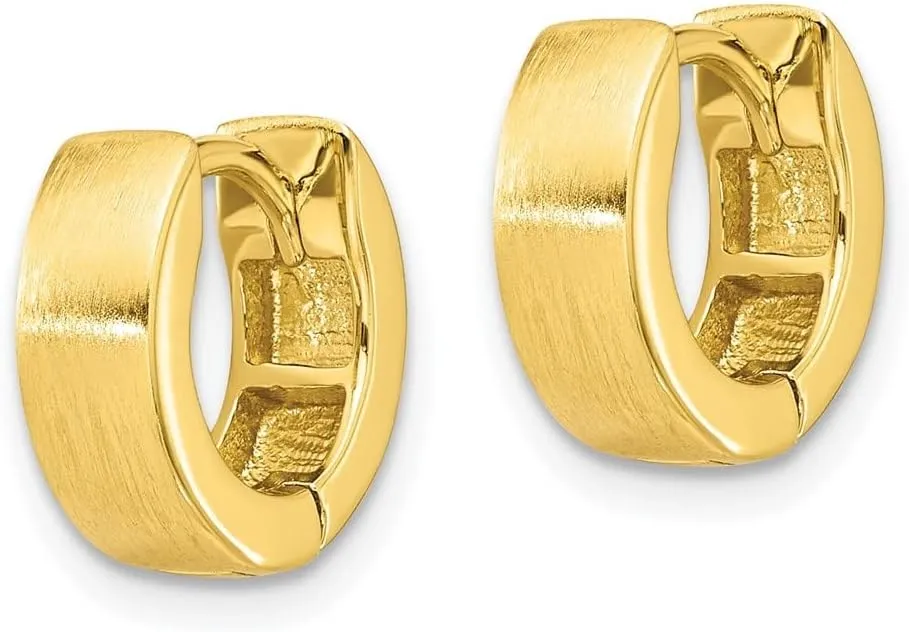 925 Sterling Silver Flash Gold-plated Hoop Earrings