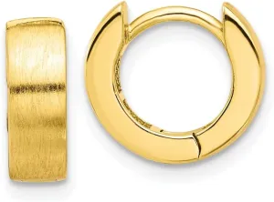 925 Sterling Silver Flash Gold-plated Hoop Earrings