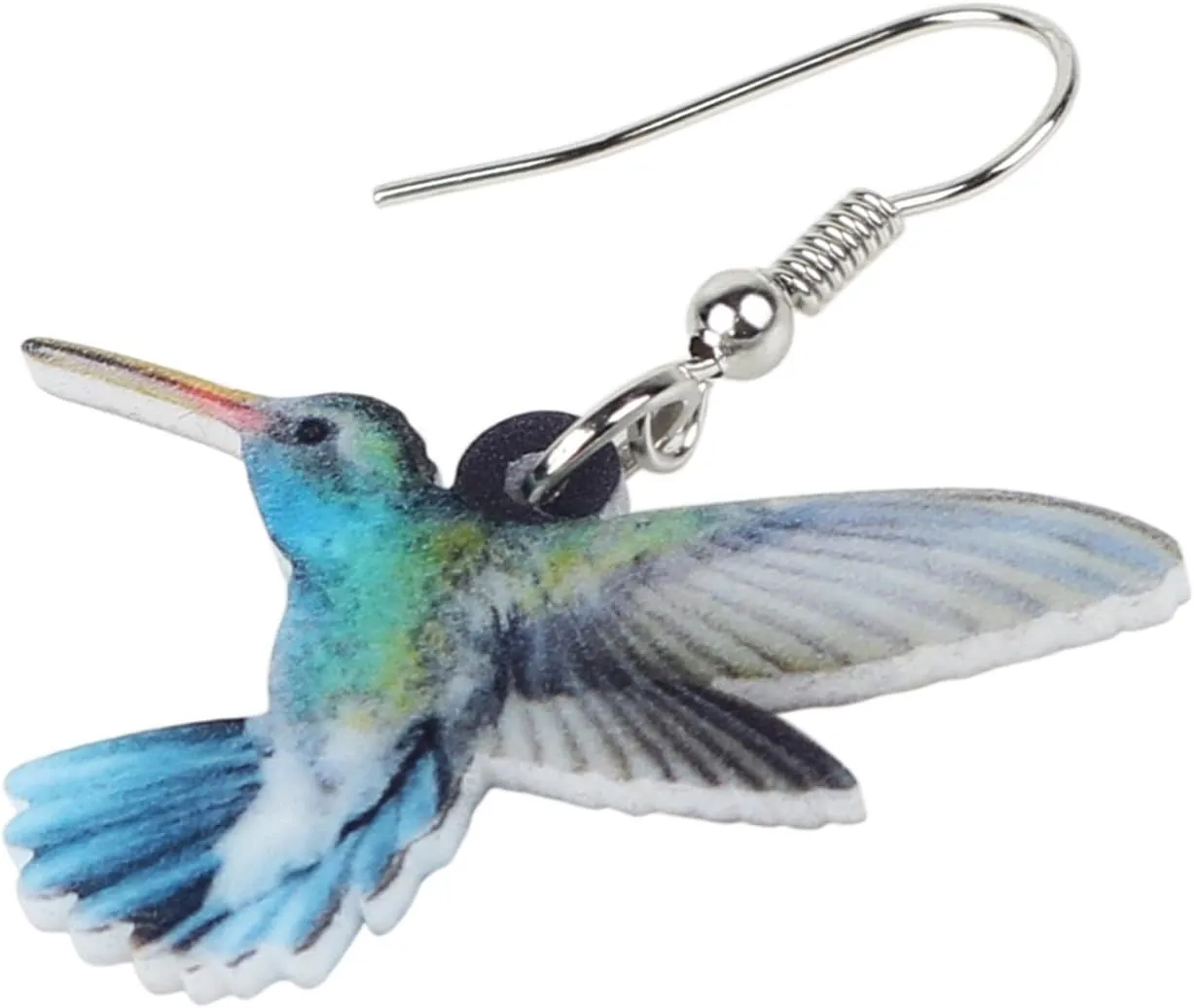 Acrylic Cute Hummingbird Dangle Earrings Bird Jewelry Animal Charms Summer Hummingbird Gifts for Women
