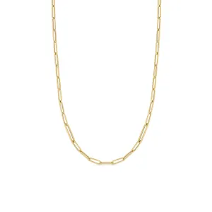 Alternating Size Paperclip Link Necklace