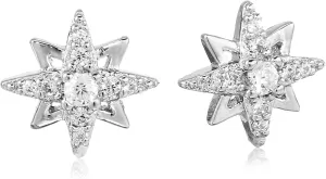 Amazon Essentials Gold and Rhodium Plated Sterling Silver Cubic Zirconia Earrings (previously Amazon Collection)