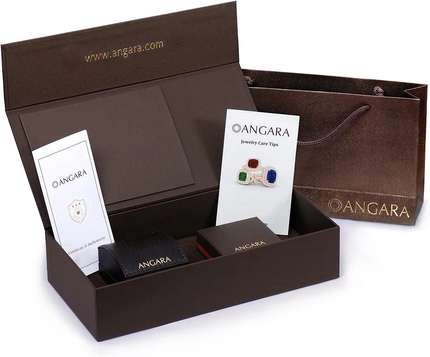 ANGARA Natural Garnet and Diamond XO Stud Earrings in Silver / 14K Solid Gold/Platinum | January Birthstone, Birthday, Engagement, Anniversary, Wedding Jewelry Gift for Women