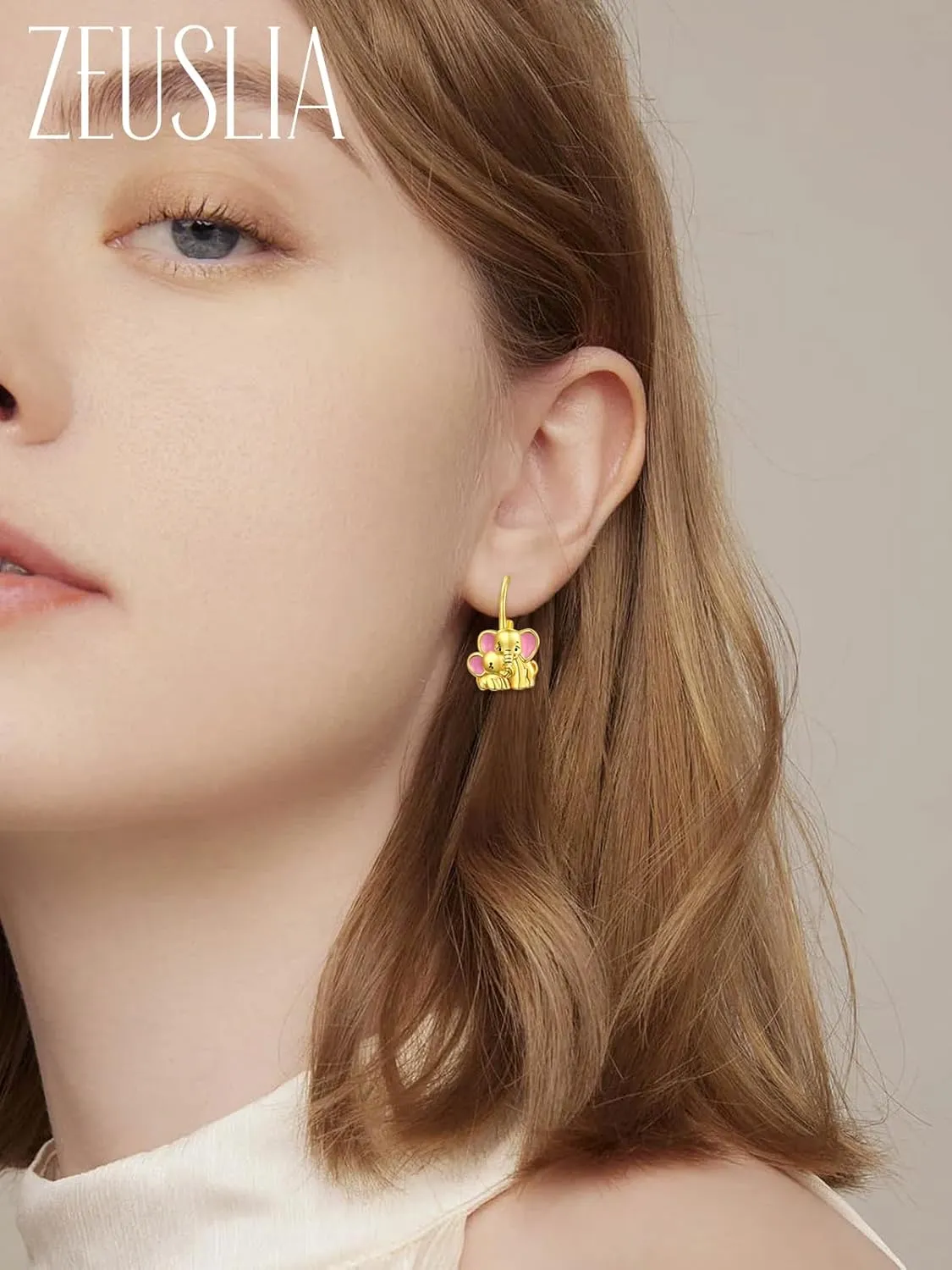 Animal Leverback Hoop Earrings 925 Sterling Silver Axolotl/Cat/Snake/Elephant/Fox Huggie Earrings Hypoallergenic Cute Animal Jewelry Gifts for Women Daughter