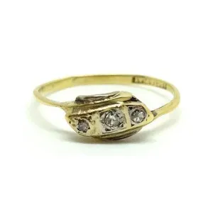 Antique Edwardian 18ct Gold & Platinum Diamond Ring