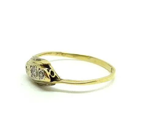 Antique Edwardian 18ct Gold & Platinum Diamond Ring