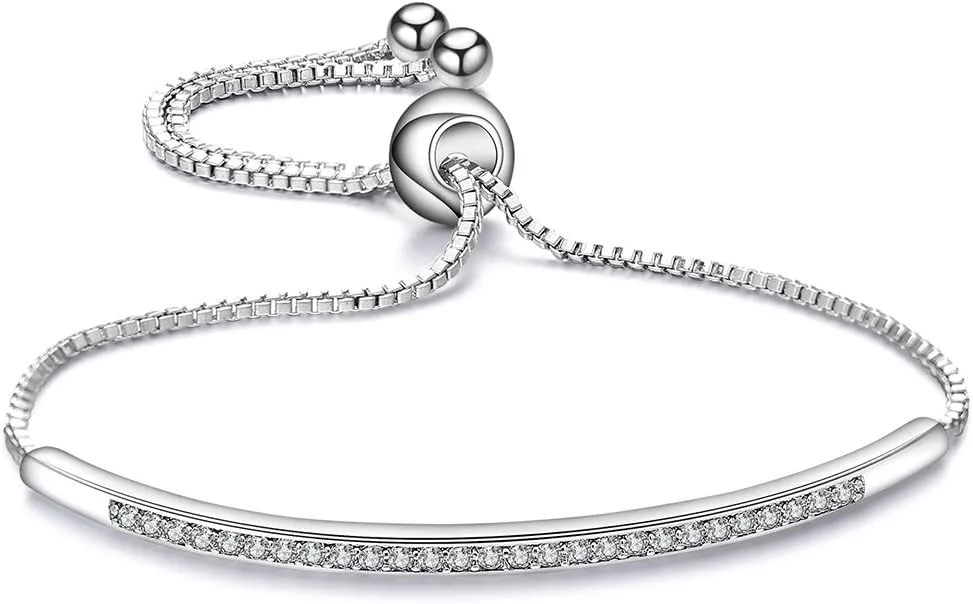 ASHMITA Fashion Rose Gold Bracelet for Women Girl Dainty Slider Bracelets Jewelry