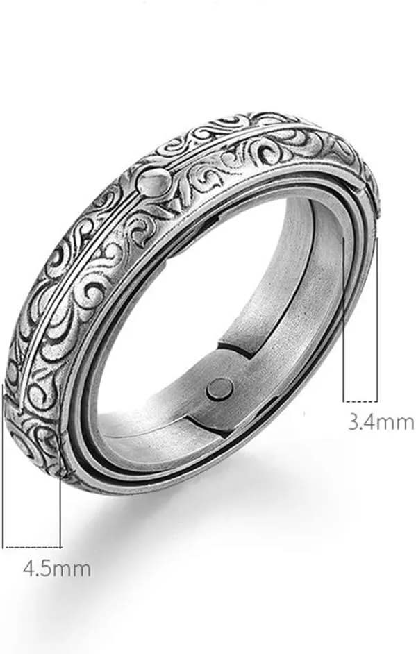 Astronomical Sphere Ball Deformation Ring Cosmic Finger Ring Lover Gifts, Alloy Rings