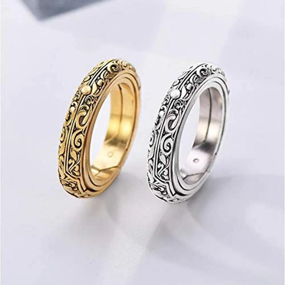 Astronomical Sphere Ball Deformation Ring Cosmic Finger Ring Lover Gifts, Alloy Rings