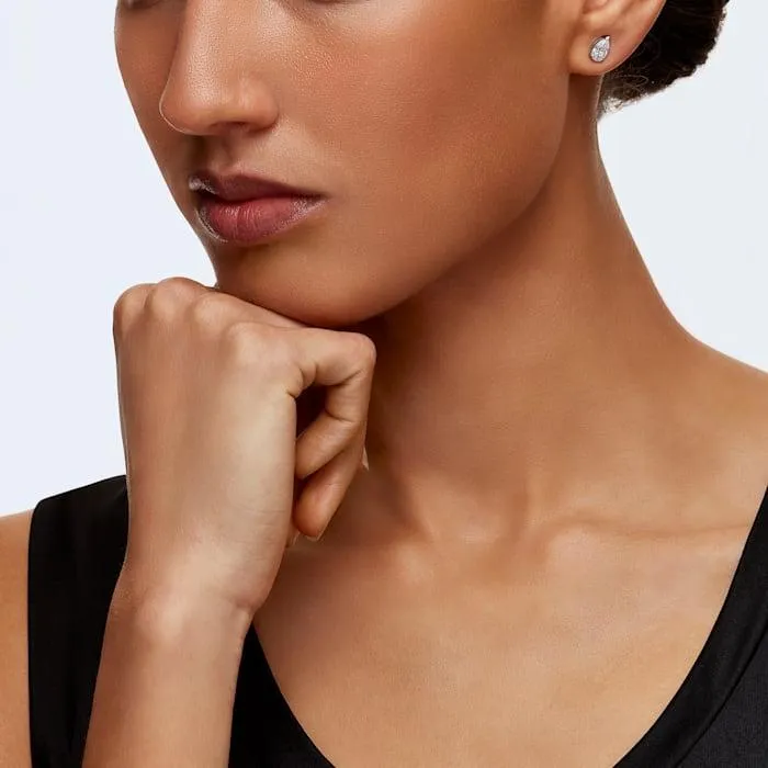 Attract Stud Earrings - Pear cut crystal