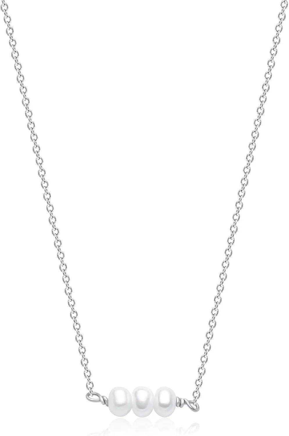 Befettly Mini Pearls Choker Necklace Bar Star Shell Turquoise Necklace Pendant Delicate Handmade 14k Gold Fill Choker