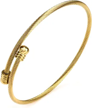 Cable Bracelet for Women Fashion jewelry Brand Cable Wire Retro Antique Bangle Bracelets Designer Inspired Charm Birthday Jewelry