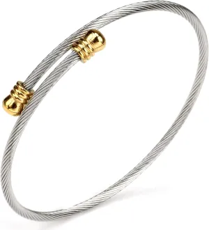 Cable Bracelet for Women Fashion jewelry Brand Cable Wire Retro Antique Bangle Bracelets Designer Inspired Charm Birthday Jewelry
