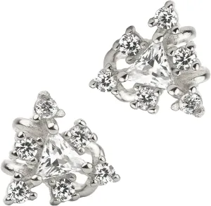 Cartilage Triangle Cz Non Pierced Ear Cuff Earrings - Wrap Earrings for Women - 925 Sterling Silver - 18k Gold plated