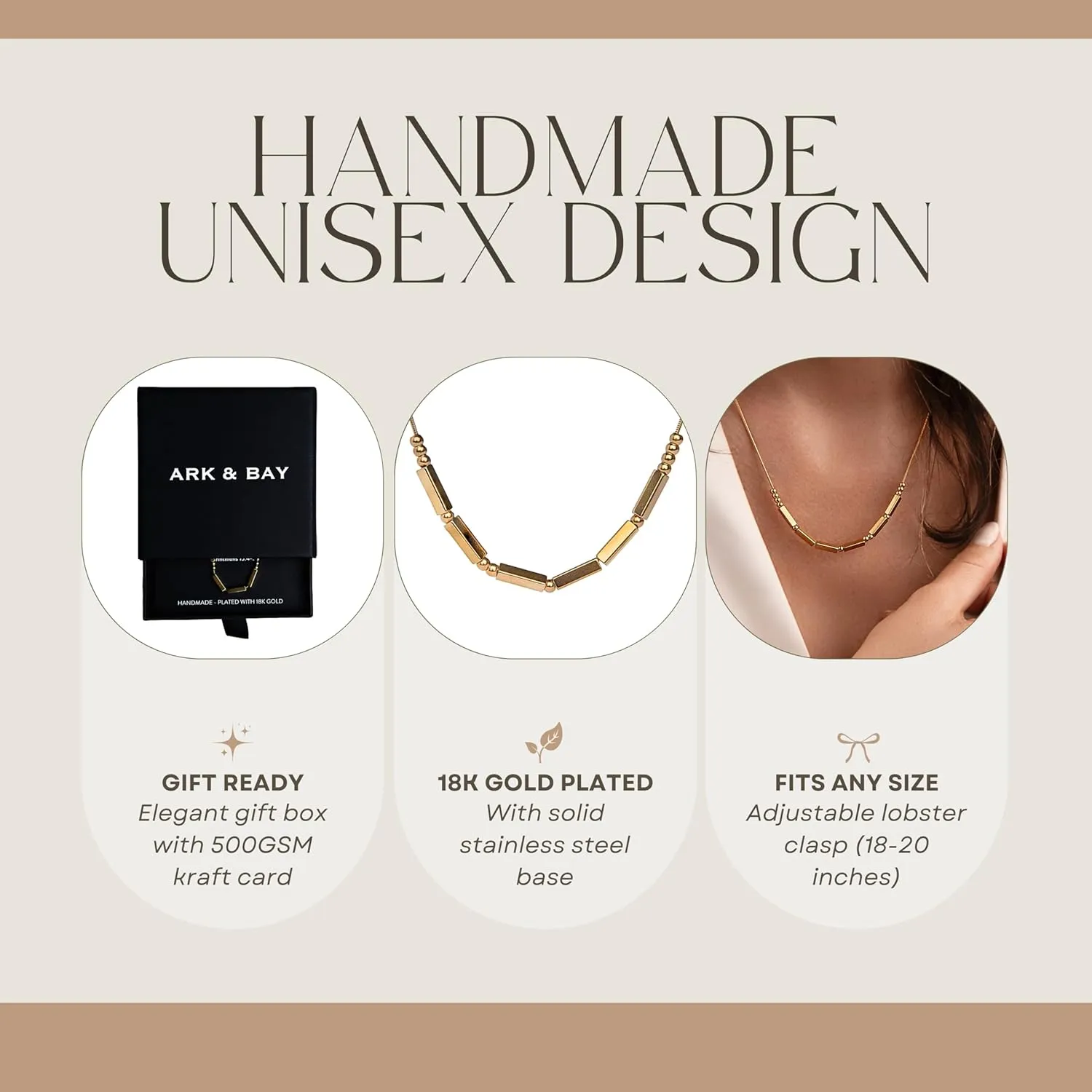 Christian Morse Code Necklace for Her | 18K Gold Plated Chunky Morse Code Necklace for Women | Womens Religious Minimalist Gold Beaded Necklace with Inspirational Bible Verse for Encouragement