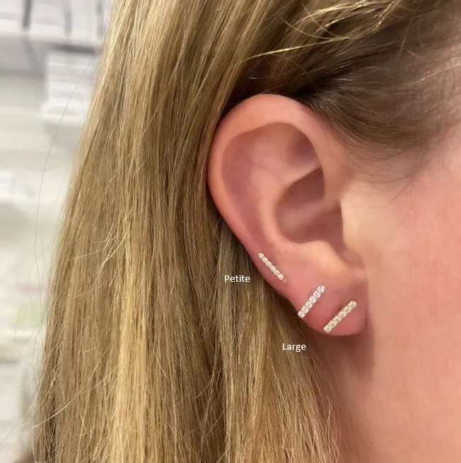 Classic Diamond Bar Studs