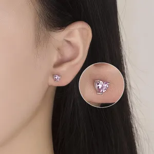 clearance of sales today deals prime, Women Synthetic Diamond Earrings, 18K White Gold Plated Round Square Cubic Zirconia Hypoallergenic Studs Earrings limited of time deals of the day