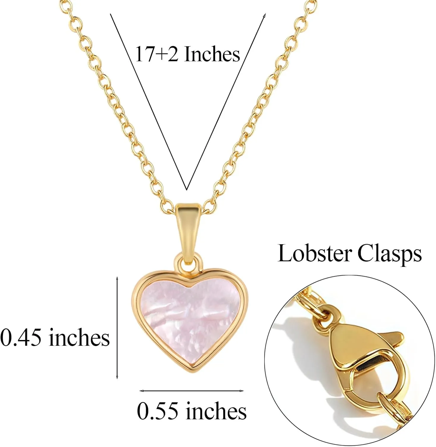 Clover Pendant Necklace for Women Four Leaf Clover Necklace for Women 18K Gold Plated