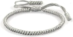 COLORFUL BLING Handmade Tibetan String Bracelet Adjustable Woven Rope Knot Buddhist Kabbalah Protection Lucky Friendship Bracelets for Mens Womens Amulet Gifts