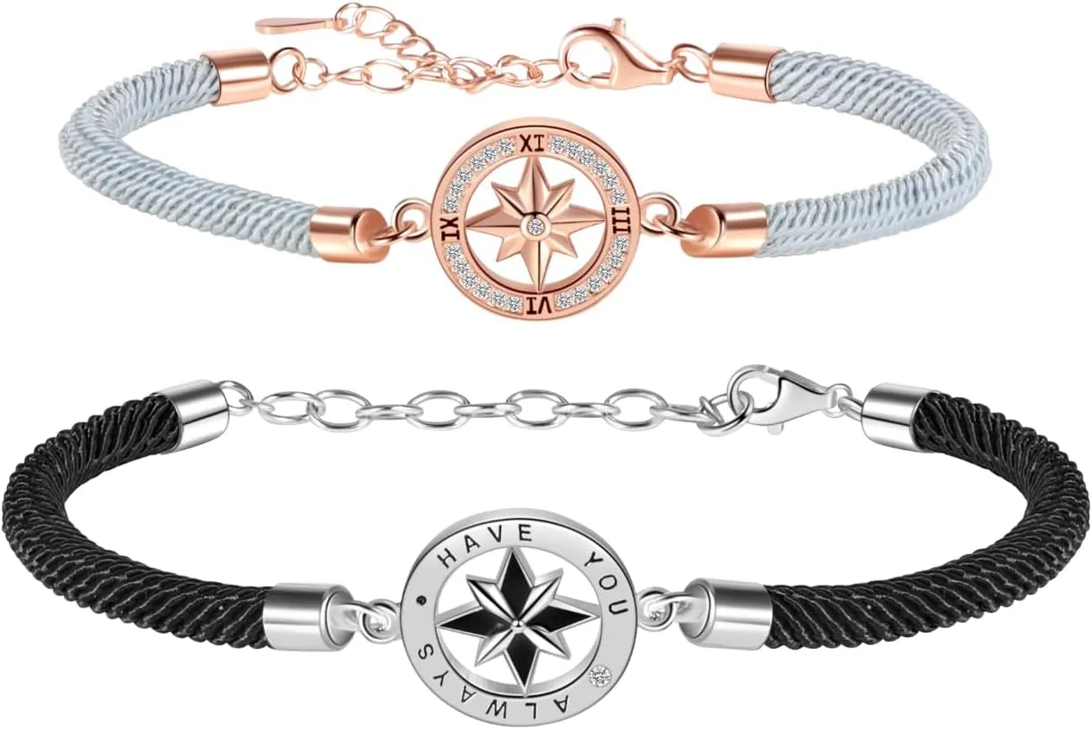 Couples Bracelets Eight Mangoes Adjustable Promise Matching Bracelet for Him and Her Sterling Silver Couple Jewelry