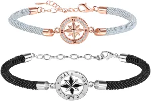 Couples Bracelets Eight Mangoes Adjustable Promise Matching Bracelet for Him and Her Sterling Silver Couple Jewelry