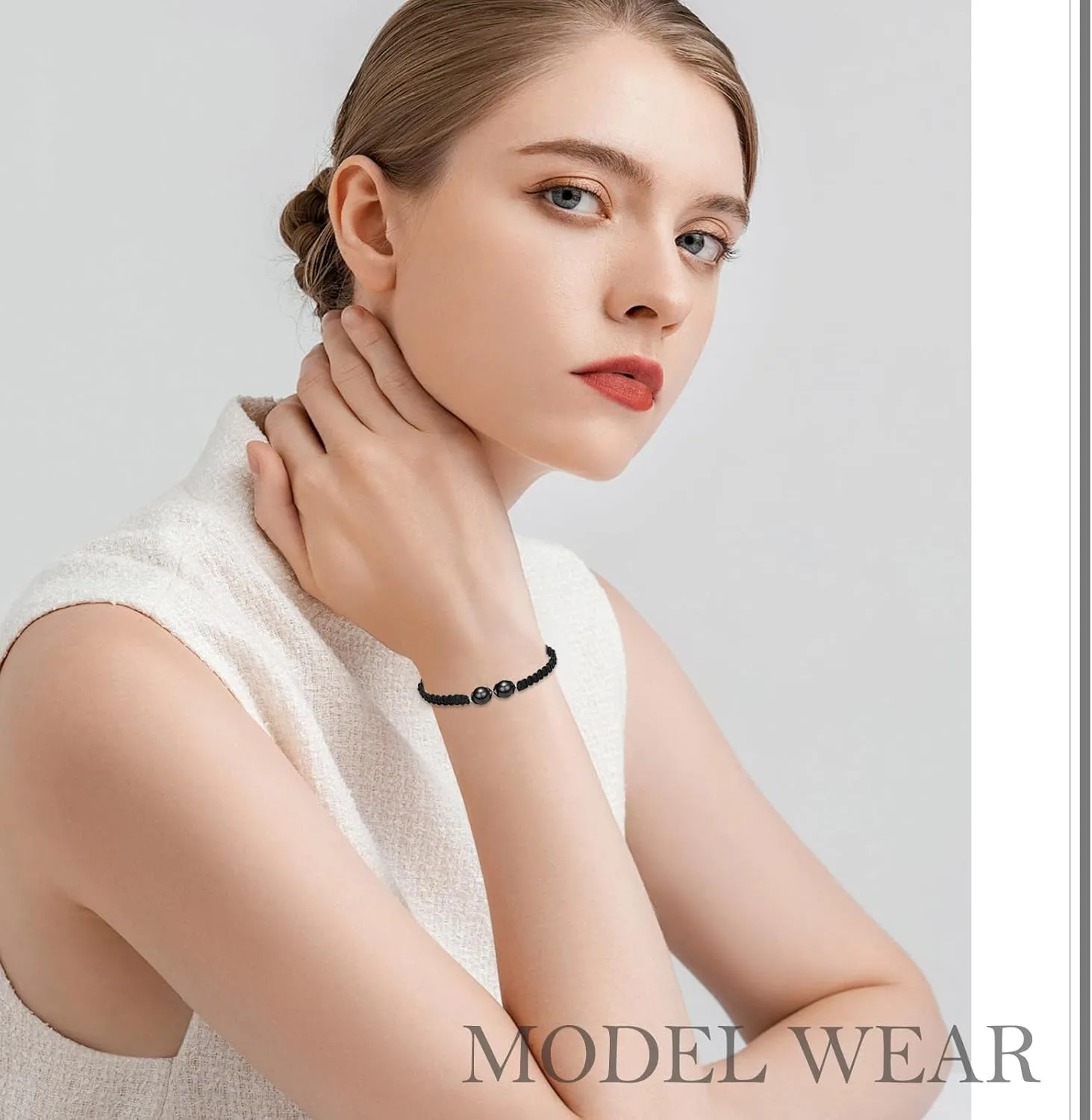 Cremation Jewelry Heart Ball Urn Bracelet for Ashes Adjustable Bangle Rope Braided Bracelet Stainless Steel Memorial Bracelets Keepsake Jewelry Gifts for Women Girls