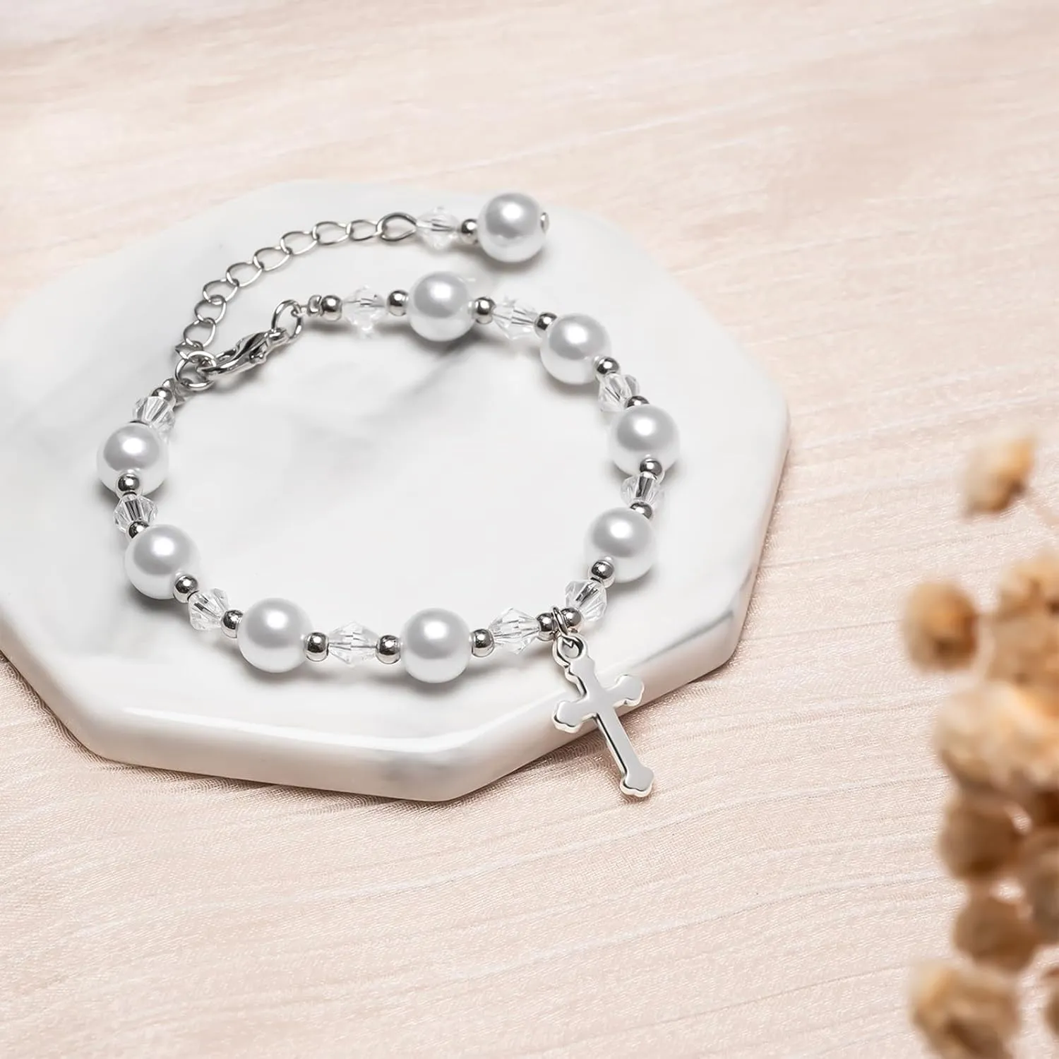 Cross Bracelets First Communion Gifts, Confirmation Gifts, Christening Gifts, Baptism Gifts for Teenage Boys