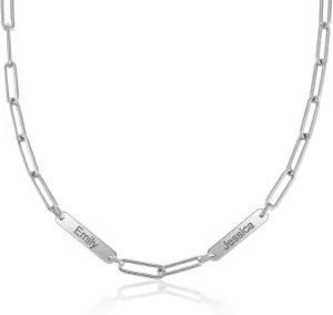 Custom Name necklace Personalized Custom Necklaces for Women Silver Family Necklace