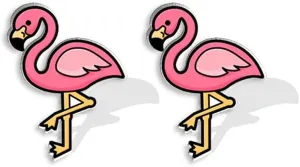 Cute Flamingo Small Stud Earrings for Women Teens Cartilage Dainty Acrylic Colorful Animal Hypoallergenic Studs Fashion Jewelry Decoration Party Christmas Vacation Bff Birthday Gifts Daughter
