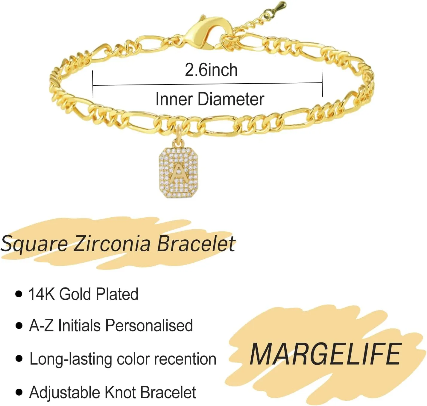 Dainty 18K Gold Plated Initial Bracelets for Women  An Personalized Gift for Every Woman and Girl, Ideal for Christmas, Birthdays, and Cherished Moments