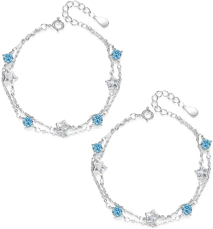 Double Layer Starry Sea Bracelet,To My Storm Sisters Friendship Matching Bracelets,Adjustable Stacking Couple Bra celet,for Gifts for Best Friend, Sisters