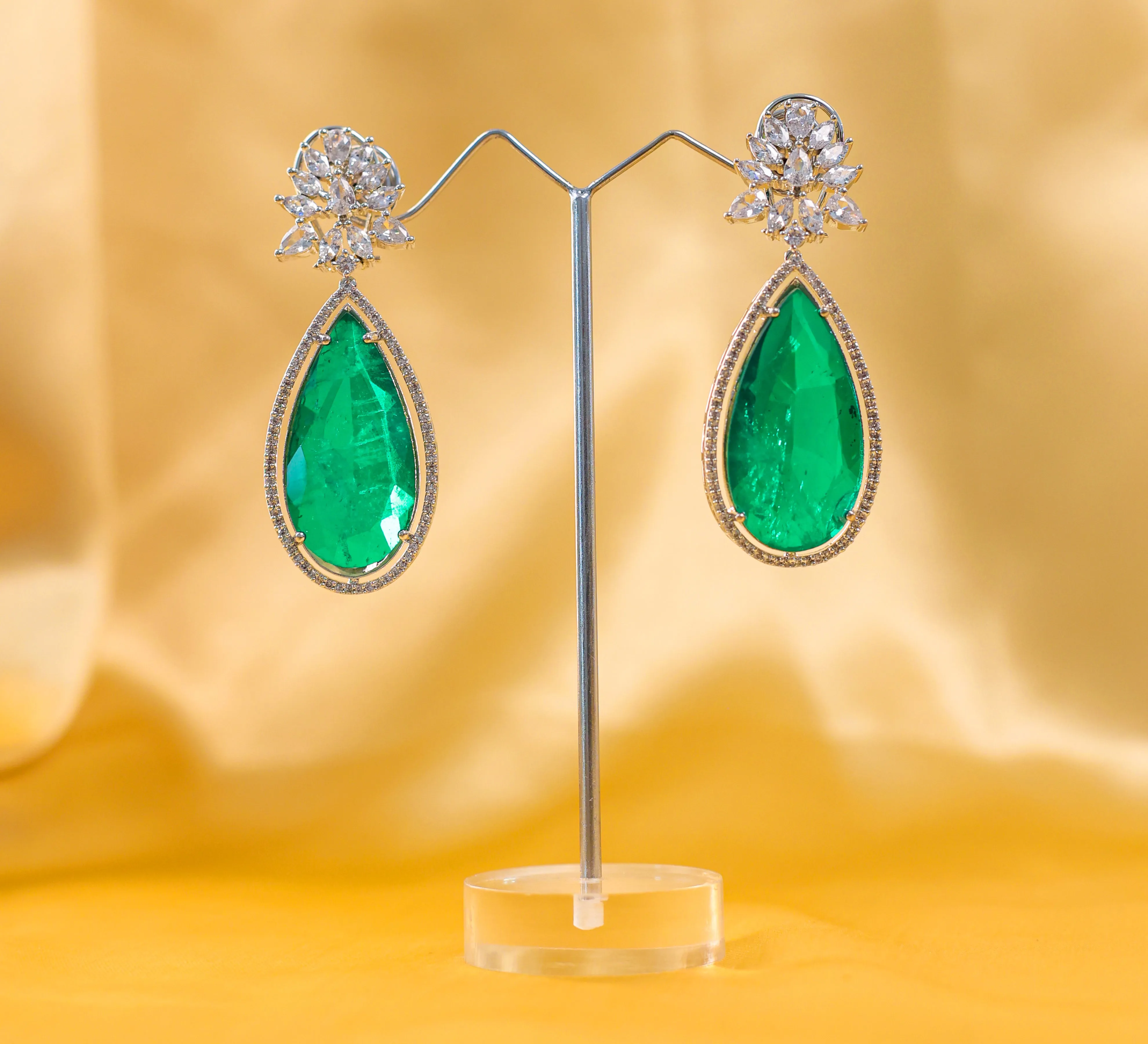 Doublet Stones Earrings