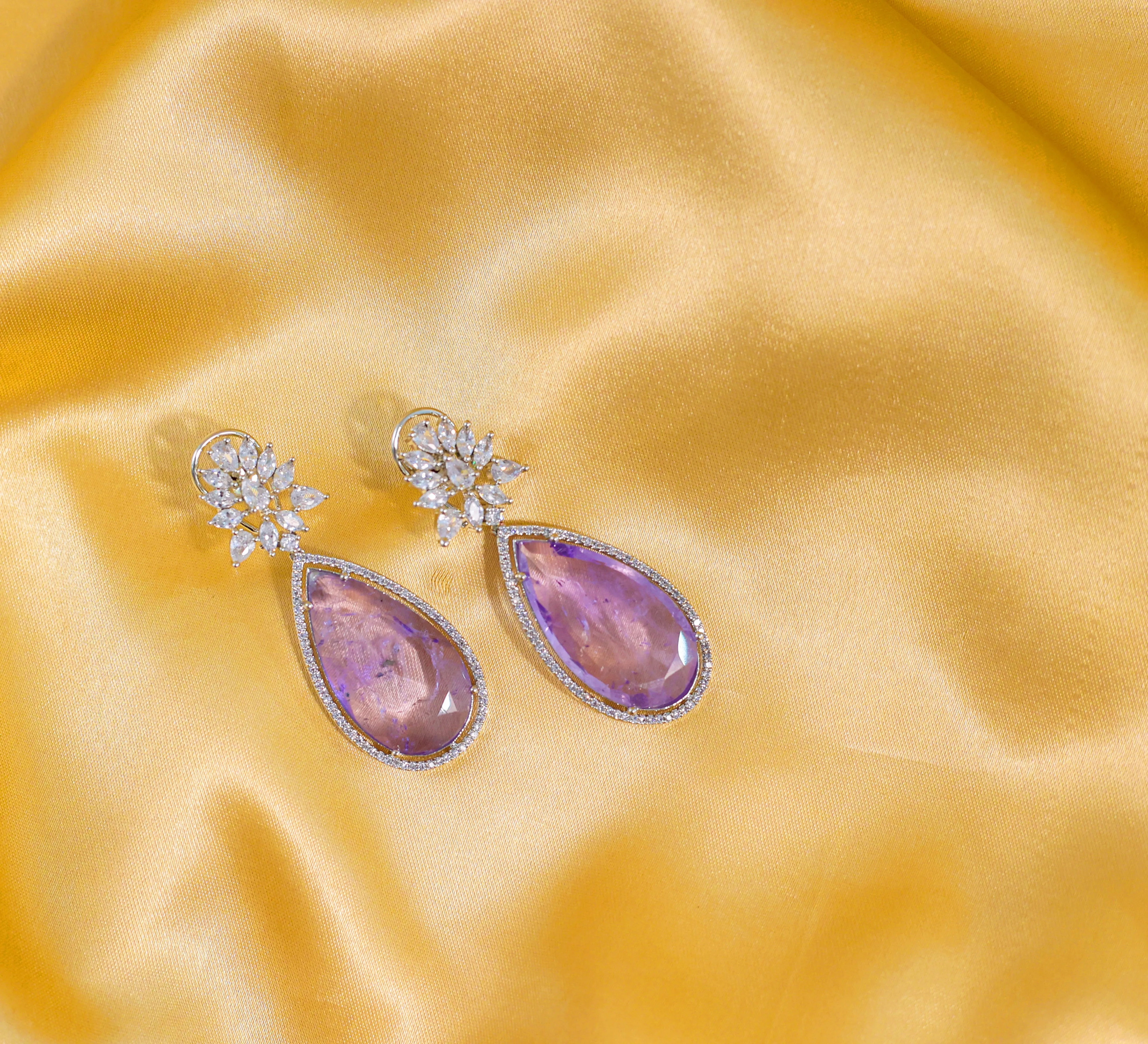 Doublet Stones Earrings