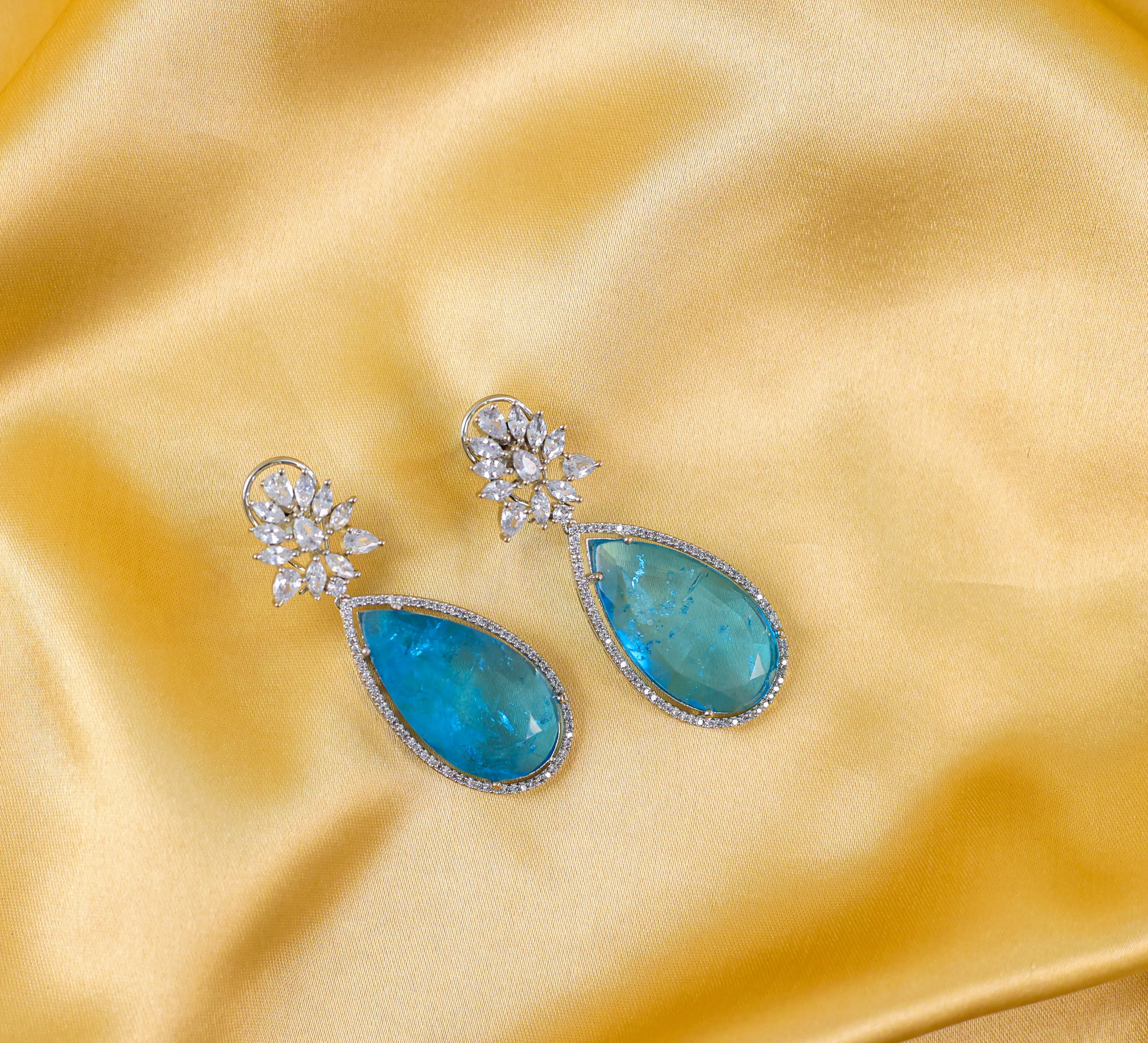 Doublet Stones Earrings