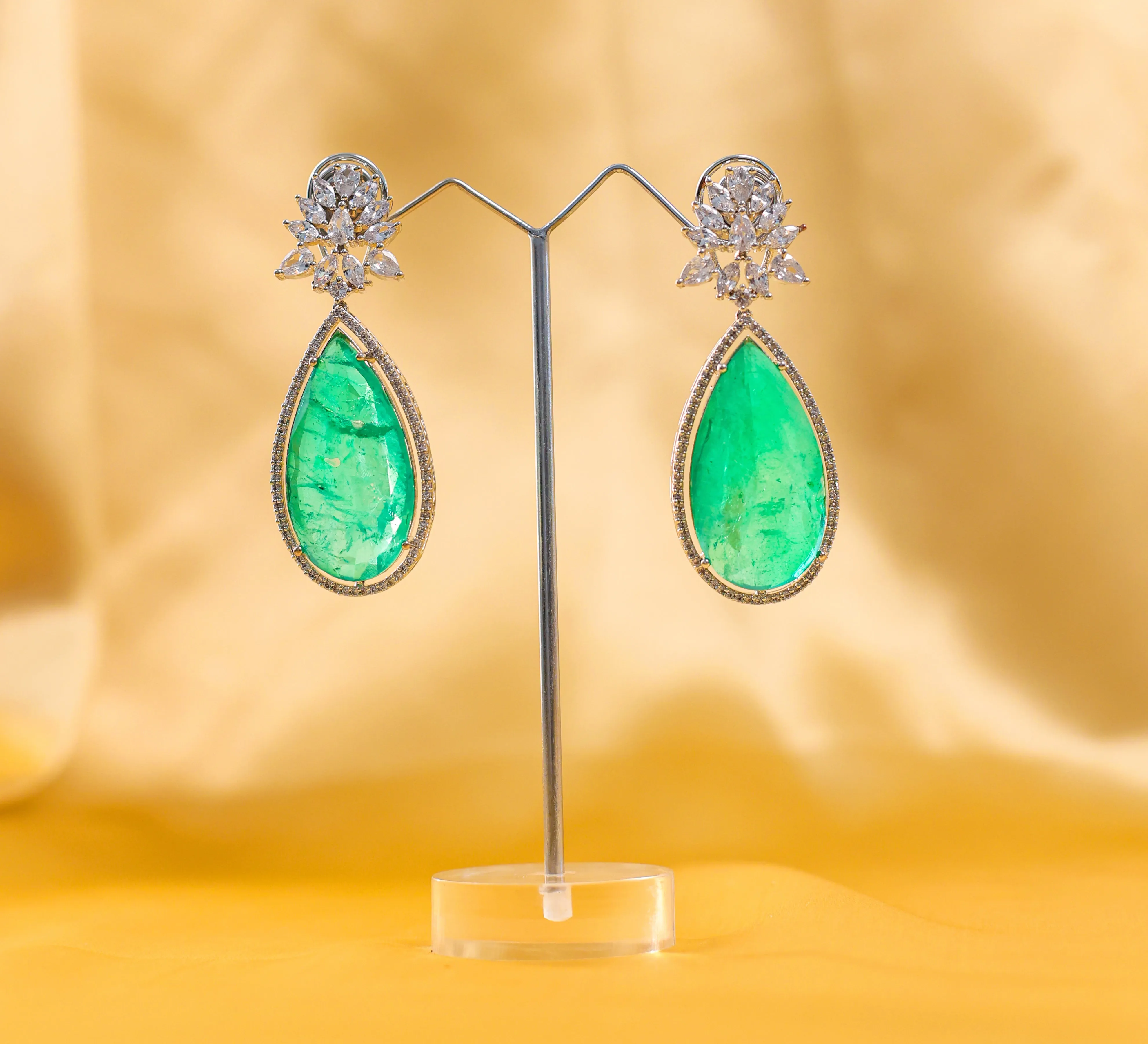 Doublet Stones Earrings