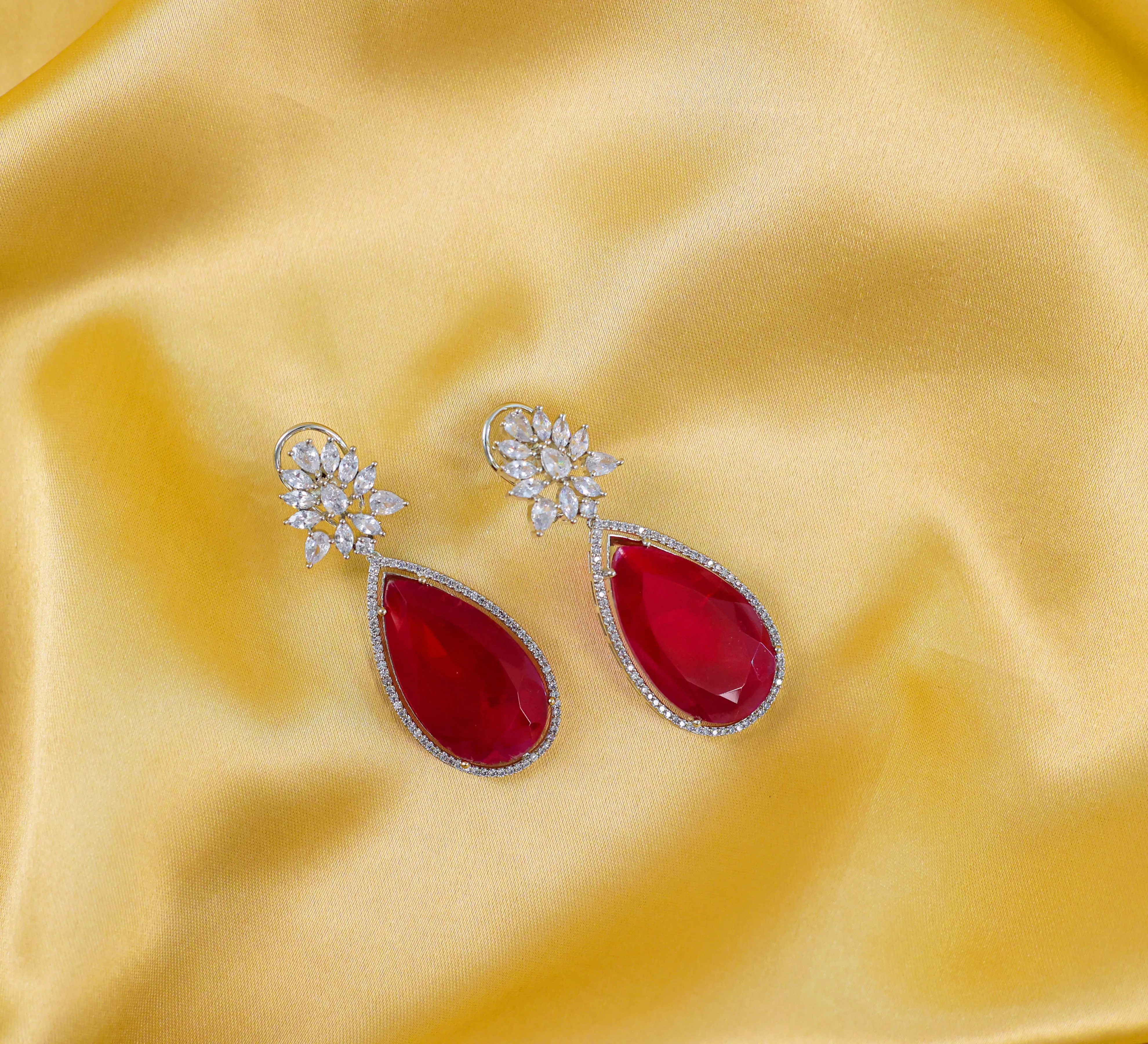Doublet Stones Earrings