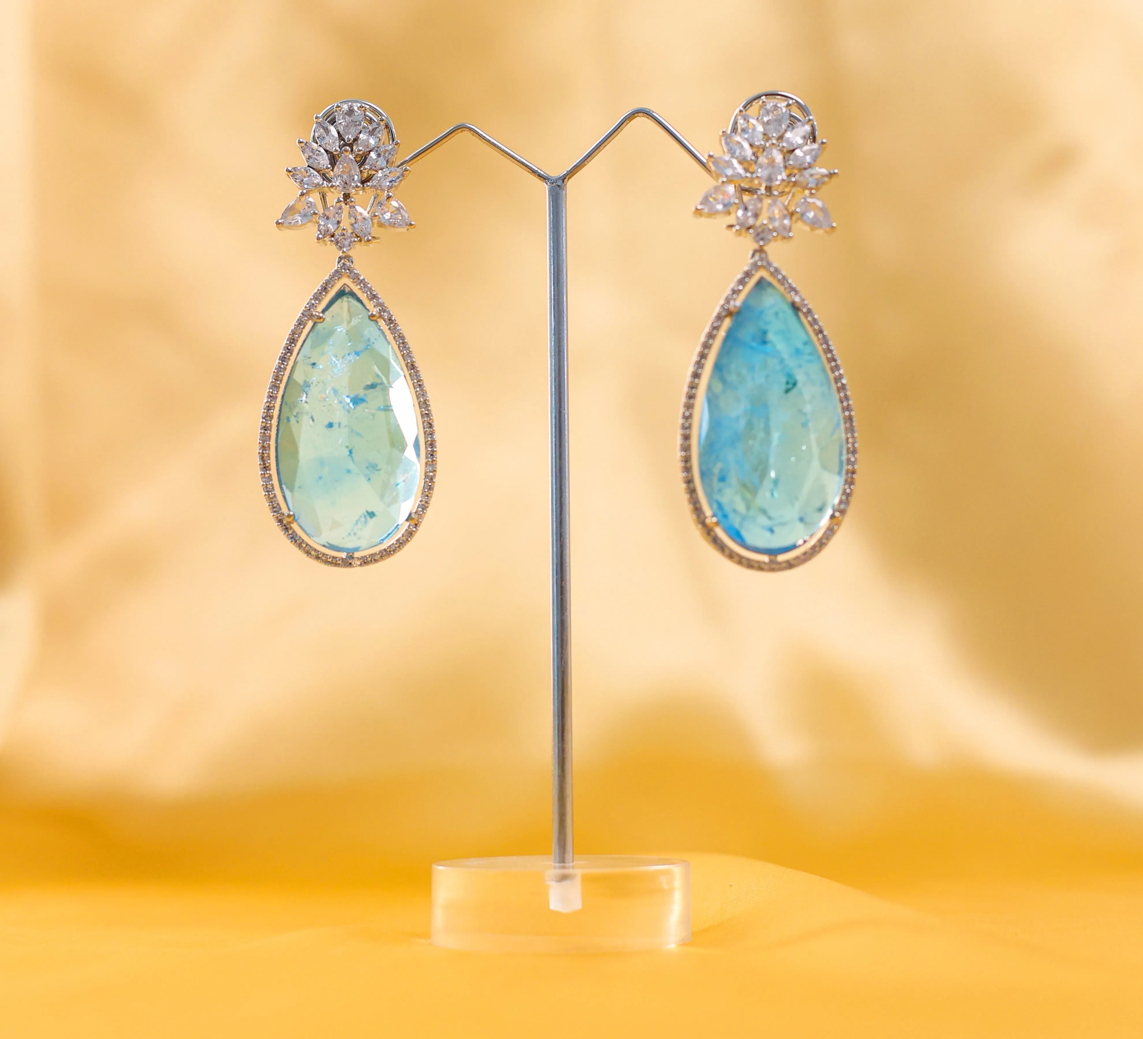 Doublet Stones Earrings